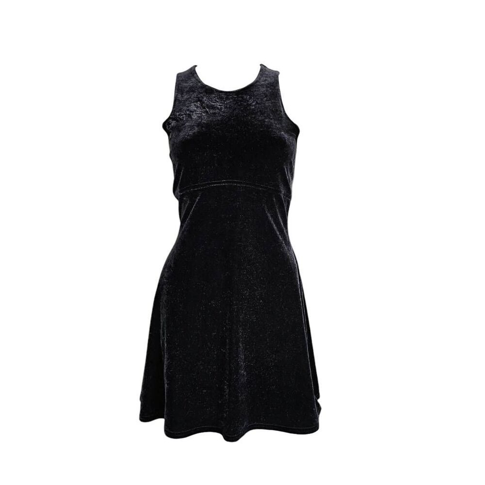 vintage goth velvet mini dress